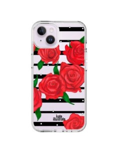 Coque iPhone 14 Plus Red Roses Rouge Fleurs Flowers...