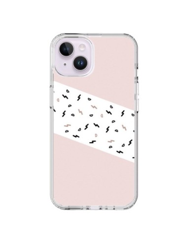 iPhone 14 Plus Case Festive Pattern Pink - Koura-Rosy Kane
