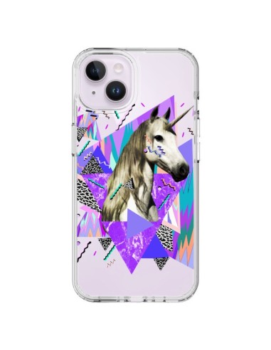 Coque iPhone 14 Plus Licorne Unicorn Azteque Transparente - Kris Tate