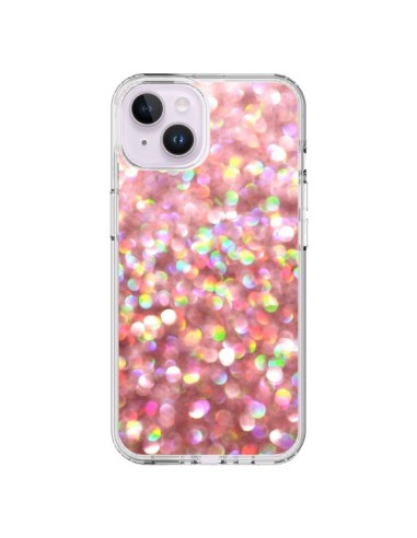 Coque iPhone 14 Plus Paillettes Pinkalicious - Lisa Argyropoulos