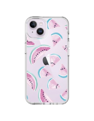 iPhone 14 Plus Case Watermalon Fruit Summer Clear - Lisa Argyropoulos