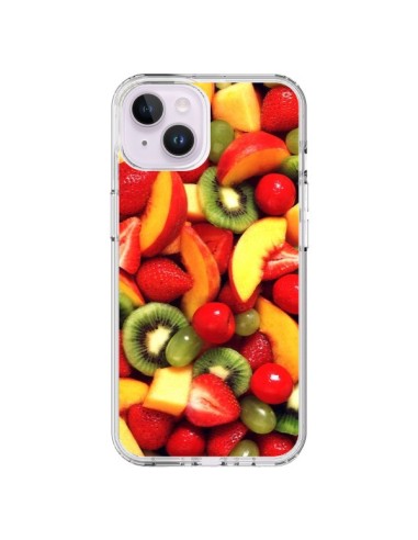 Coque iPhone 14 Plus Fruit Kiwi Fraise - Laetitia
