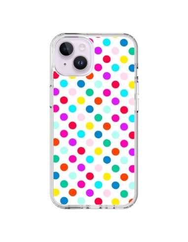 Cover iPhone 14 Plus Pois Multicolore - Laetitia