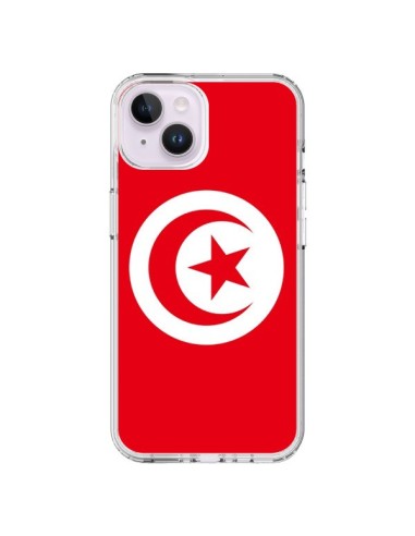 Coque iPhone 14 Plus Drapeau Tunisie Tunisien - Laetitia