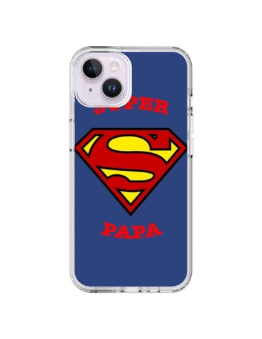 Coque iPhone 14 Plus Super Papa Superman - Laetitia