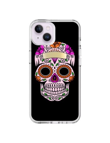Coque iPhone 14 Plus Tête de Mort Mexicaine Multicolore - Laetitia