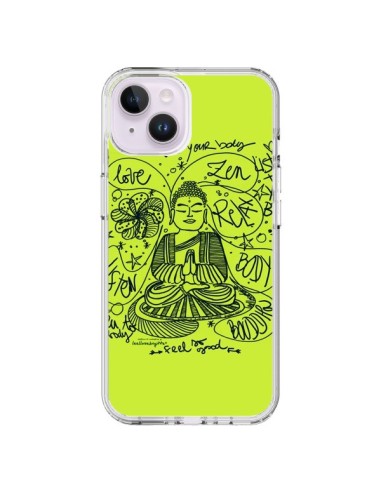 Coque iPhone 14 Plus Buddha Listen to your body Love Zen Relax - Leellouebrigitte