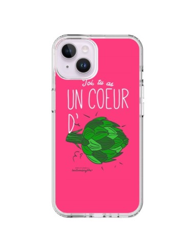 Coque iPhone 14 Plus Toi tu as un coeur d'artichaut - Leellouebrigitte