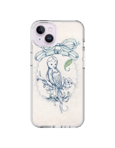 Coque iPhone 14 Plus Bird Oiseau Mignon Vintage - Lassana
