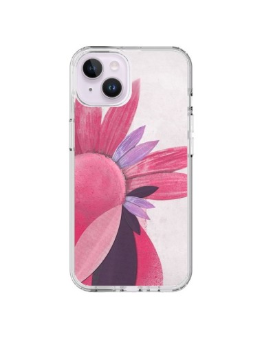 Coque iPhone 14 Plus Flowers Fleurs Roses - Lassana