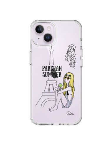 Coque iPhone 14 Plus Parisian Summer Ete Parisien Transparente - Lolo Santo