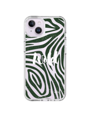 Coque iPhone 14 Plus Wild Zebre Jungle Transparente - Lolo Santo
