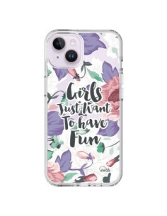Cover iPhone 14 Plus Ragazza Divertente Trasparente -...