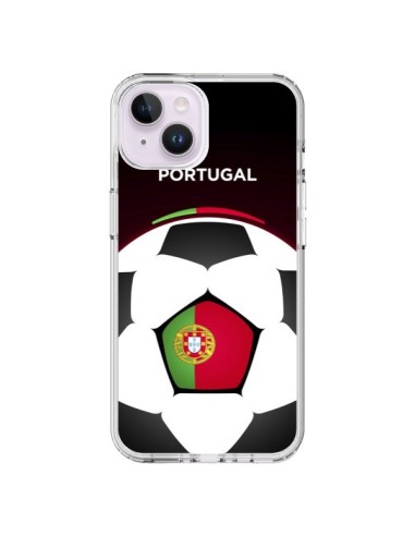 Coque iPhone 14 Plus Portugal Ballon Football - Madotta