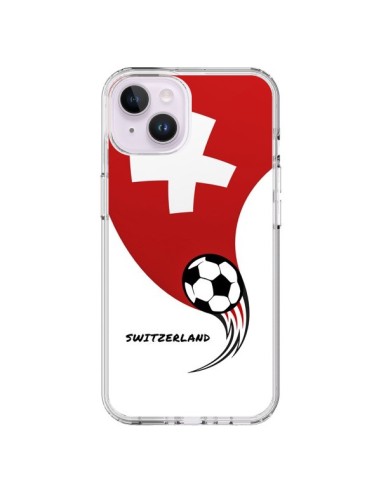 Coque iPhone 14 Plus Equipe Suisse Switzerland Football - Madotta