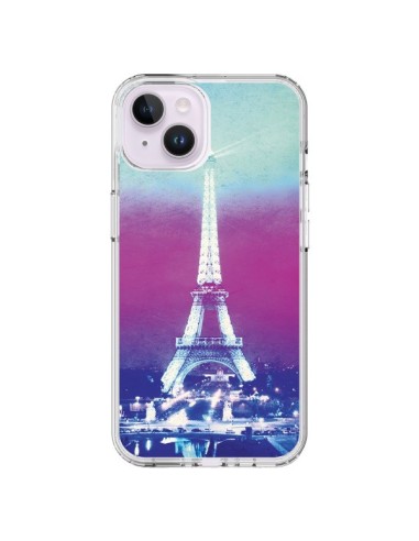 Coque iPhone 14 Plus Tour Eiffel Night - Mary Nesrala