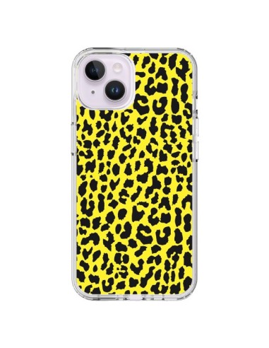Coque iPhone 14 Plus Leopard Jaune - Mary Nesrala