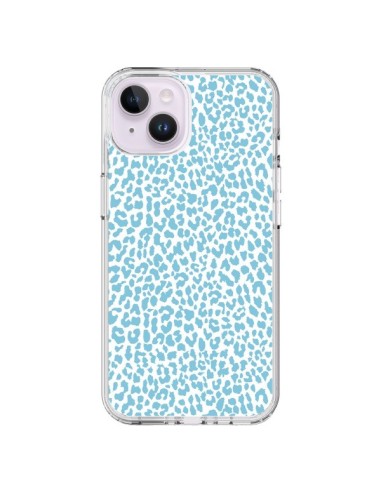 Coque iPhone 14 Plus Leopard Turquoise - Mary Nesrala
