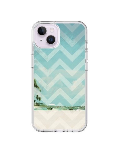 Coque iPhone 14 Plus Chevron Beach Dreams Triangle Azteque - Mary Nesrala