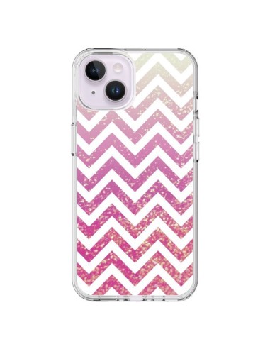 Coque iPhone 14 Plus Chevron Pixie Dust Triangle Azteque - Mary Nesrala