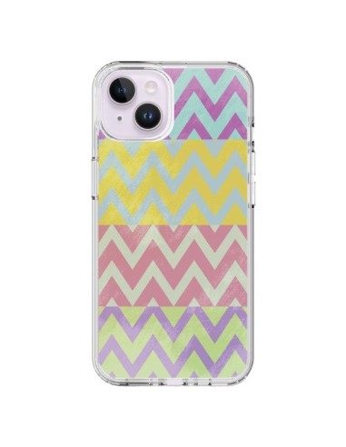 Coque iPhone 14 Plus Chevron Summer Triangle Azteque - Mary Nesrala