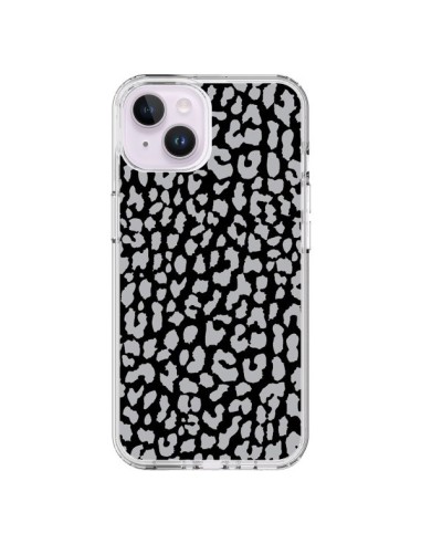 Cover iPhone 14 Plus Leopardo Grigio - Mary Nesrala