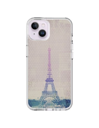 Cover iPhone 14 Plus I Love Paris Tour Eiffel Amore - Mary Nesrala