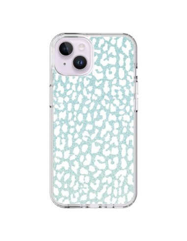 Coque iPhone 14 Plus Leopard Winter Mint - Mary Nesrala