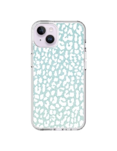 Cover iPhone 14 Plus Leopardo Inverno Mint - Mary Nesrala