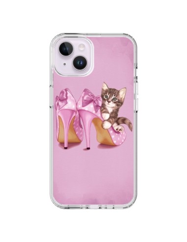 Coque iPhone 14 Plus Chaton Chat Kitten Chaussure Shoes - Maryline Cazenave