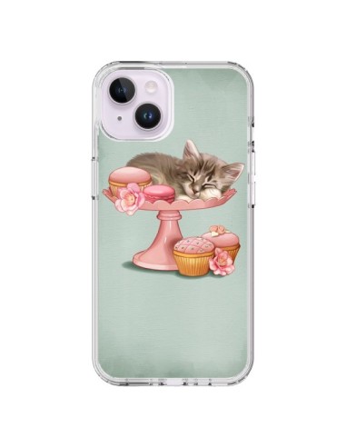 Coque iPhone 14 Plus Chaton Chat Kitten Cookies Cupcake - Maryline Cazenave