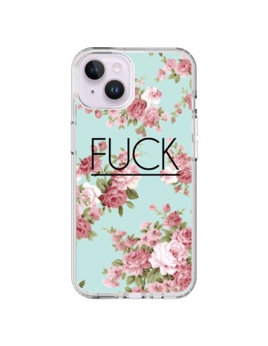 Coque iPhone 14 Plus Fuck Fleurs - Maryline Cazenave