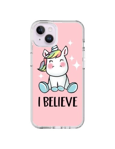 iPhone 14 Plus Case Unicorn I Believe - Maryline Cazenave