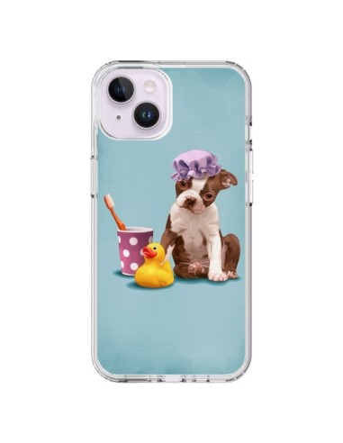Coque iPhone 14 Plus Chien Dog Canard Fille - Maryline Cazenave