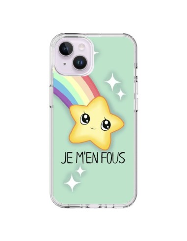 Coque iPhone 14 Plus Etoile Je m'en fous - Maryline Cazenave