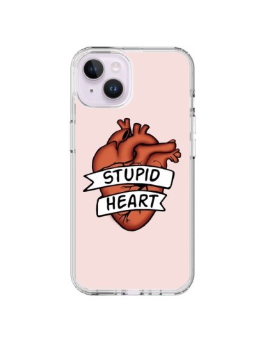 Coque iPhone 14 Plus Stupid Heart Coeur - Maryline Cazenave