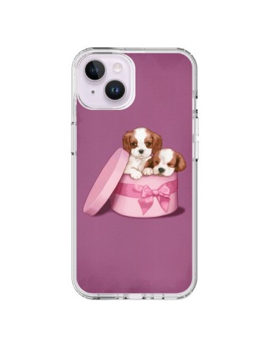 Coque iPhone 14 Plus Chien Dog Boite Noeud - Maryline Cazenave