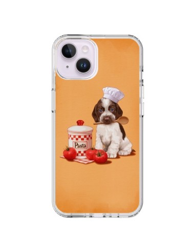 Coque iPhone 14 Plus Chien Dog Pates Pasta Cuisinier - Maryline Cazenave