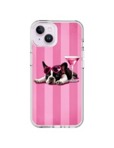 iPhone 14 Plus Case Dog Cocktail Eyesali Heart Pink -...