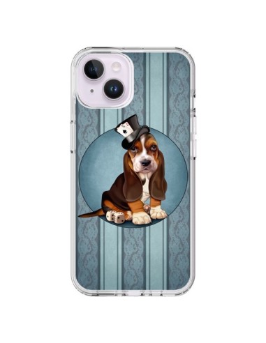 Cover iPhone 14 Plus Cane Jeu Poket Cartes - Maryline Cazenave