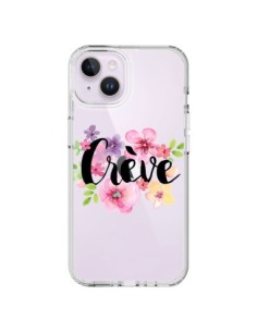 Cover iPhone 14 Plus Crève Fiori Trasparente - Maryline...