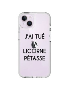 iPhone 14 Plus Case Tué Licorne Pétasse Clear Unicorn -...