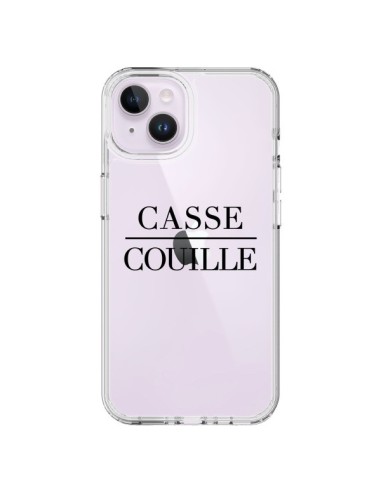Coque iPhone 14 Plus Casse Couille Transparente - Maryline Cazenave