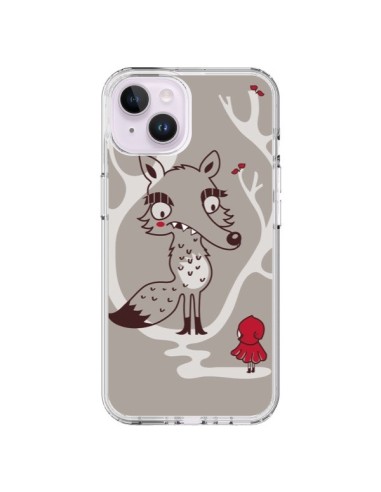 Coque iPhone 14 Plus Le Petit Chaperon Rouge Loup - Maria Jose Da Luz