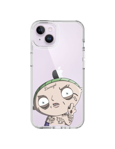 Coque iPhone 14 Plus Stewie Joker Suicide Squad Transparente - Mikadololo