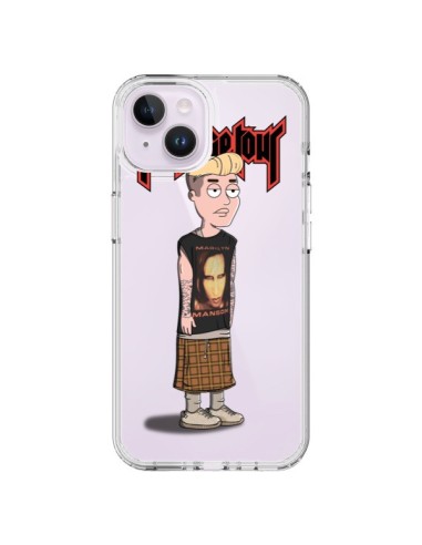 Coque iPhone 14 Plus Bieber Marilyn Manson Fan Transparente - Mikadololo