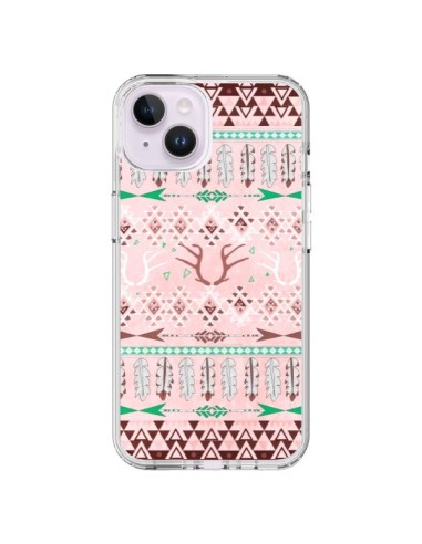 Coque iPhone 14 Plus Amadahy Cerf Azteque - Monica Martinez