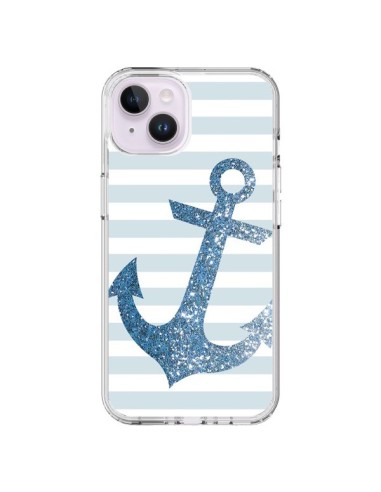 Cover iPhone 14 Plus Ancora Marina Blu - Monica Martinez