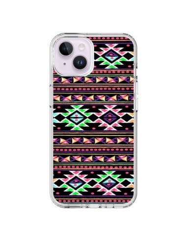 iPhone 14 Plus Case Black Aylen Aztec - Monica Martinez