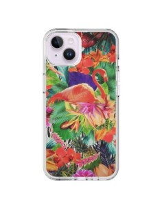 iPhone 14 Plus Case Flamingo Pink Tropicale - Monica...